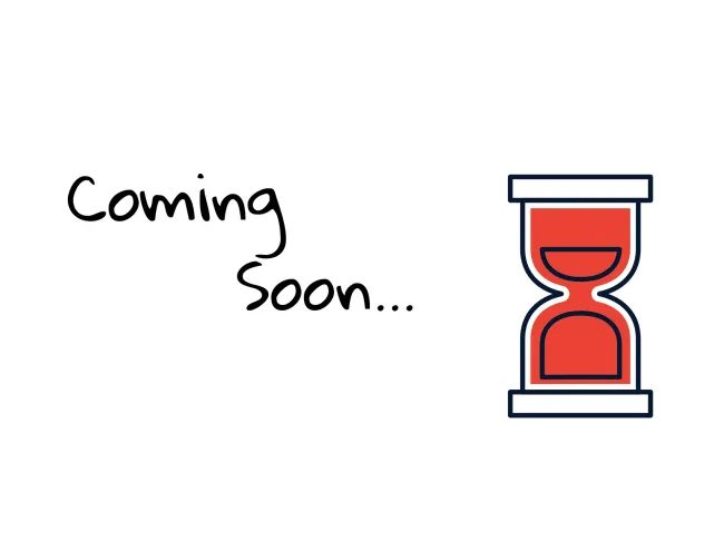 Hour glass and it says coming soon